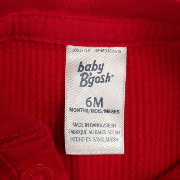 Baby B'Gosh B'Jolly One-Piece Waffle Knit Jumpsuit size 6 Months - Picture 10 of 12
